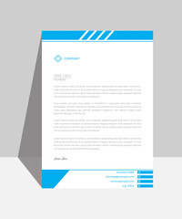 Letterhead design template for business. Print for ready  free download.