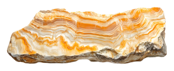 Quartzite elegance on a transparent background. isolated background.