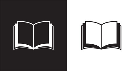 Book icons set. open book sign and symbol. ebook icon