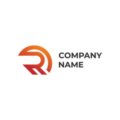 Fototapeta premium Versatile R Monogram Logo Design Template