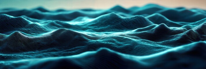 Obraz premium Sea or ocean water surface level with underwater with bubbles, sun rays and sky with clouds background textures. 
