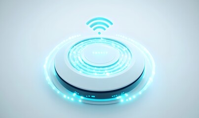 Obraz premium Futuristic wireless technology platform.