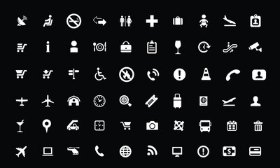Basic user interface icon set. Universal and common website user interface icons vector collection. Solid design style for mobile phone apps. Contains symbol of folder, lock, security, and volume 