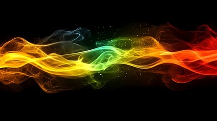 Obraz premium Abstract Colorful Smoke Wave Design Art