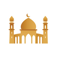 Intricate Mosque Vector Design for Islamic Artwork