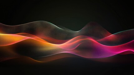 Abstract digital graph design with colorful segments representing market data