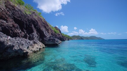 Fototapeta premium Serene Ocean Coastline