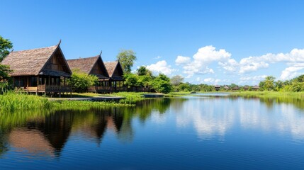 Tropical River Houses