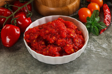 Fresh tomato puree pasta sauce