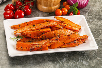 Baked batat with with spices