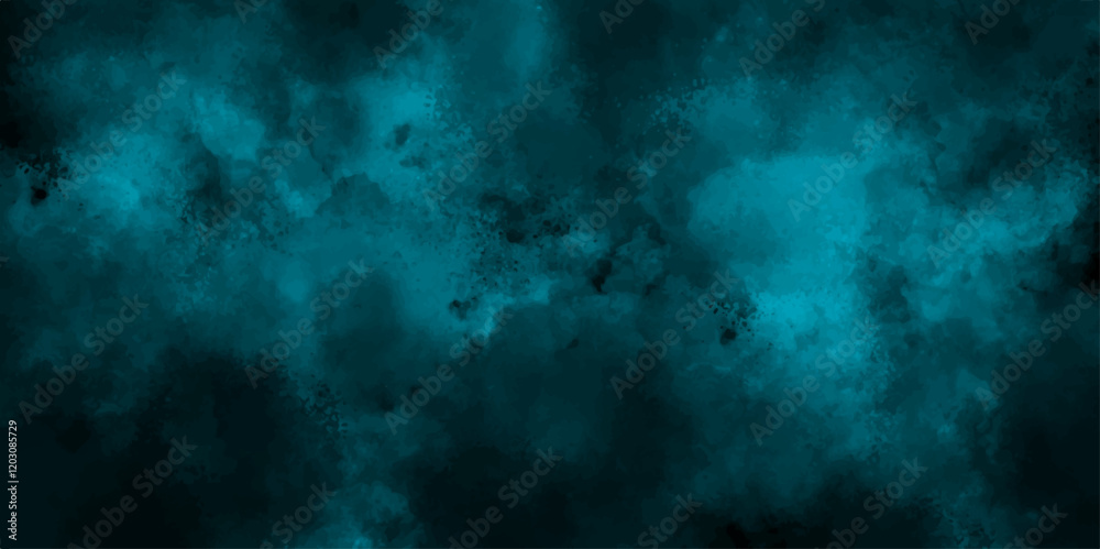 Poster moody teal and black abstract cloud texture. atmospheric background for artistic and design. waterco