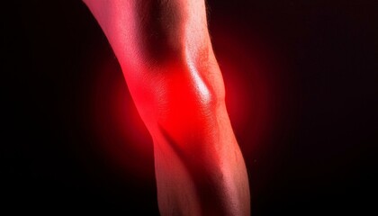 It symbolizes inflammation inside the knee.