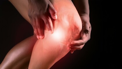 It symbolizes inflammation inside the knee.