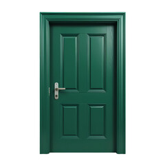 Elegant Green Interior Door Modern Design Home Entrance new wood lock room dark teal safe panel     
