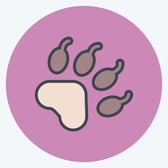 Icon Fauna. suitable for education symbol. color mate style. simple design editable