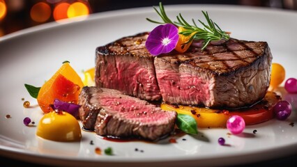 beef steak with vegetables