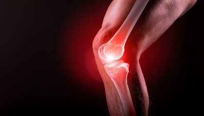 It symbolizes inflammation inside the knee.