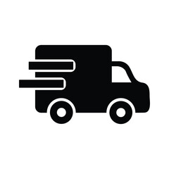 Delivery Icon Set for Quick Shipping Services