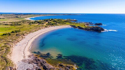 Sunny Beach Cove Aerial View