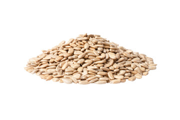 Sunflowerseeds isolated on white background