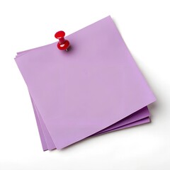 pink note with pin