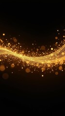 Golden Wave of Sparkles
