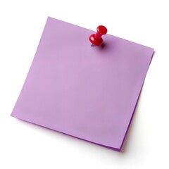pink note with pin