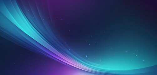 Fototapeta premium Abstract Blue and Purple Waves with Flowing Lines and Futuristic Energy Design