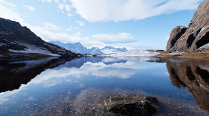 Mountain Lake Reflection
