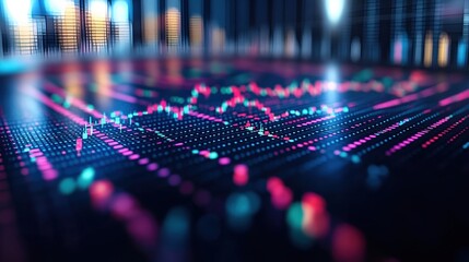 Dynamic Stock Market Data Visualization: Financial Growth and Decline Trends