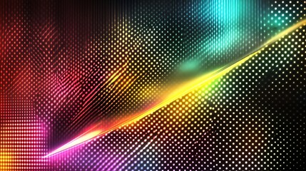 Obraz premium Abstract Colorful Lights Glowing Dots Pattern Background