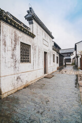 Old houses, streets, and bridges in Zhouzhuang Ancient Town, Suzhou City, Jiangsu Province, China On February 1st, 2023