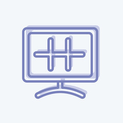 Icon Solar Energy. suitable for education symbol. two tone style. simple design editable