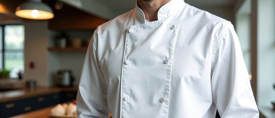 White Chef Jacket Vector Illustration - Cook Uniform Shirt - Versatex Chefwear - Bakers & Chefs Apparel