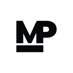 Professional MP Brand Logo Design Set