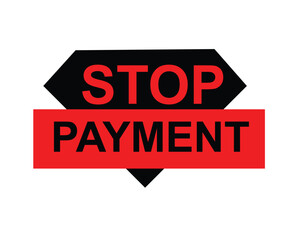 Stop permeant, Label, Button Template. Vector,  Stock,  Illustration ,