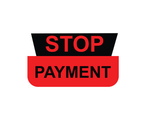 Stop permeant, Label, Button Template. Vector,  Stock,  Illustration ,