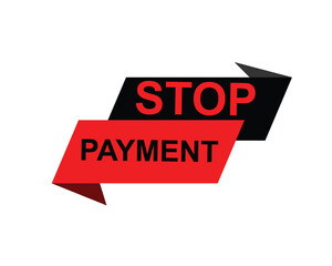 Stop permeant, Label, Button Template. Vector,  Stock,  Illustration ,