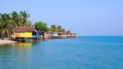 Obraz premium Tropical Beach Houses