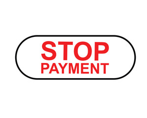 Stop permeant, Label, Button Template. Vector,  Stock,  Illustration ,
