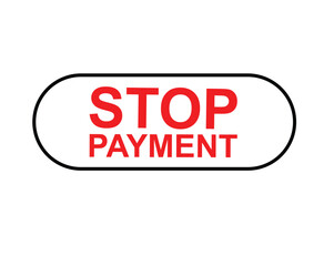 Stop permeant, Label, Button Template. Vector,  Stock,  Illustration ,