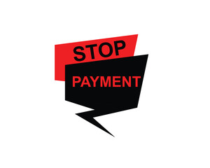 Stop permeant, Label, Button Template. Vector,  Stock,  Illustration ,