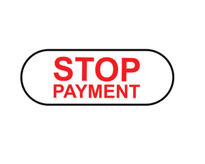 Stop permeant, Label, Button Template. Vector,  Stock,  Illustration ,
