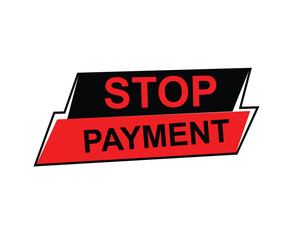 Stop permeant, Label, Button Template. Vector,  Stock,  Illustration ,