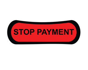 Stop permeant, Label, Button Template. Vector,  Stock,  Illustration ,