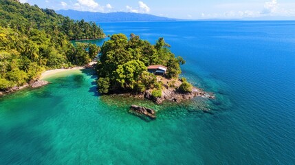 Fototapeta premium Secluded Tropical Island Paradise