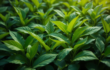 Obraz premium green leaves background