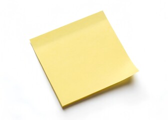 blank yellow sticky notes on white background
