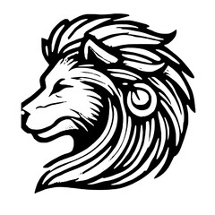 Symbol of Untamed Majesty The Artistic Representation of a Wolf Icon, Featuring Bold Creativity and Minimalist Design to Reflect the Mystery, Strength, and Fierce Elegance of the Wild