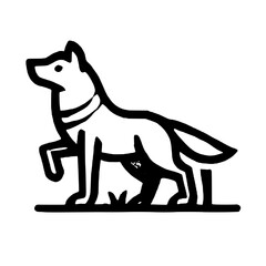 Symbol of Untamed Majesty The Artistic Representation of a Wolf Icon, Featuring Bold Creativity and Minimalist Design to Reflect the Mystery, Strength, and Fierce Elegance of the Wild